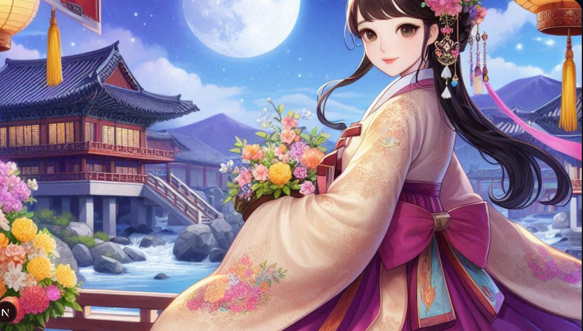 Seotda Card Game에서 족보를 비교해 승부 결과가 결정되는 화면